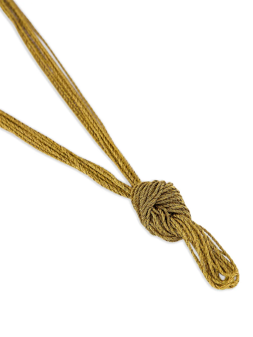  Aurelie Bidermann Miki Dora Rope Necklace   Gold 