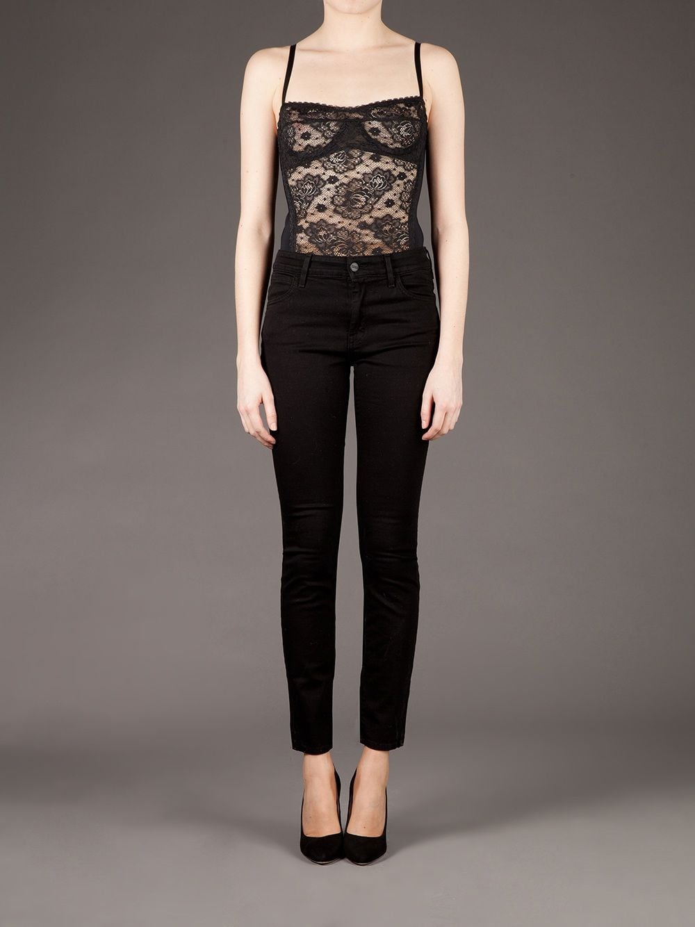 Image 2 of Golden Goose floral lace body