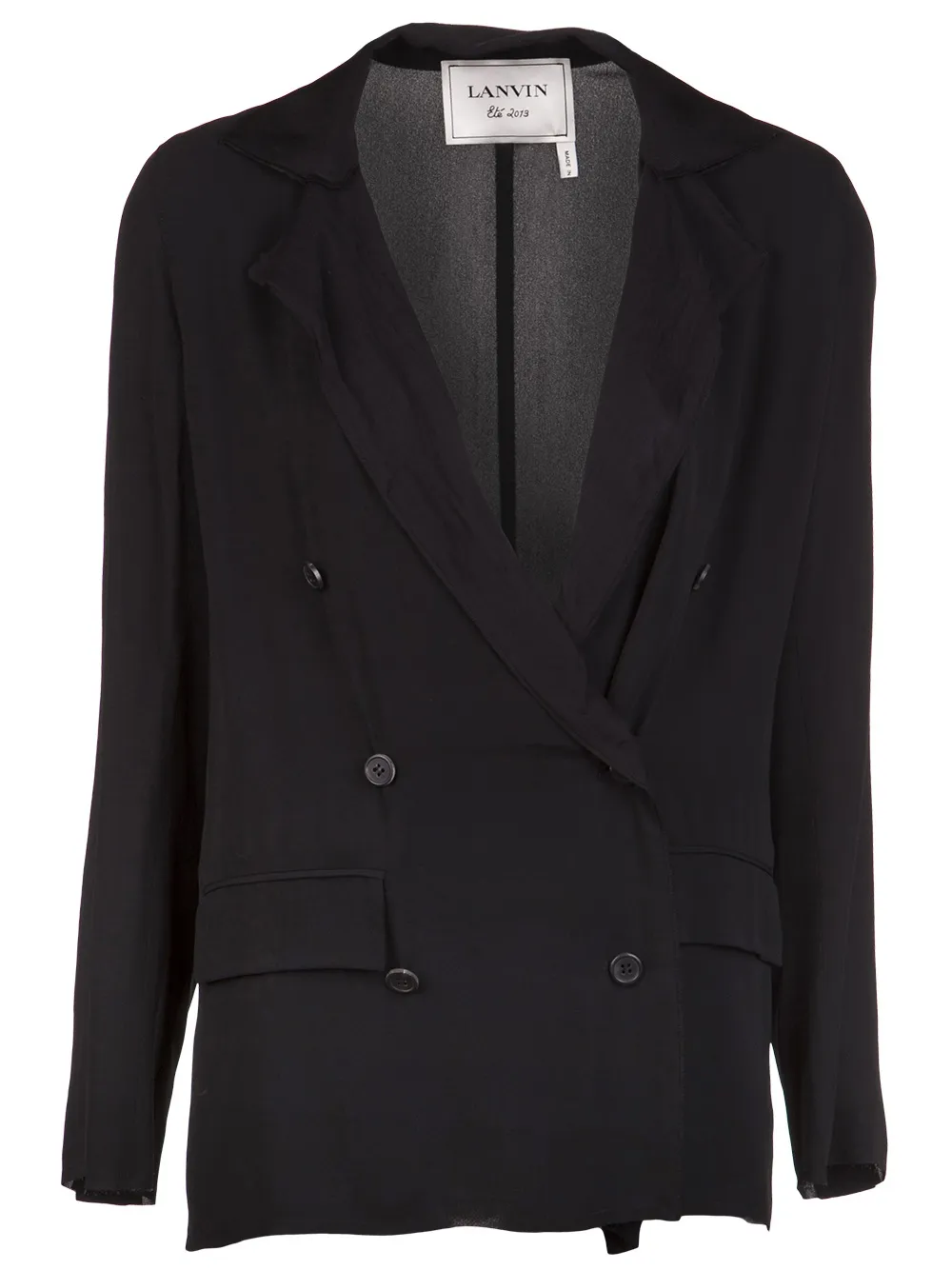 Lanvin Double breasted blazer Zwart