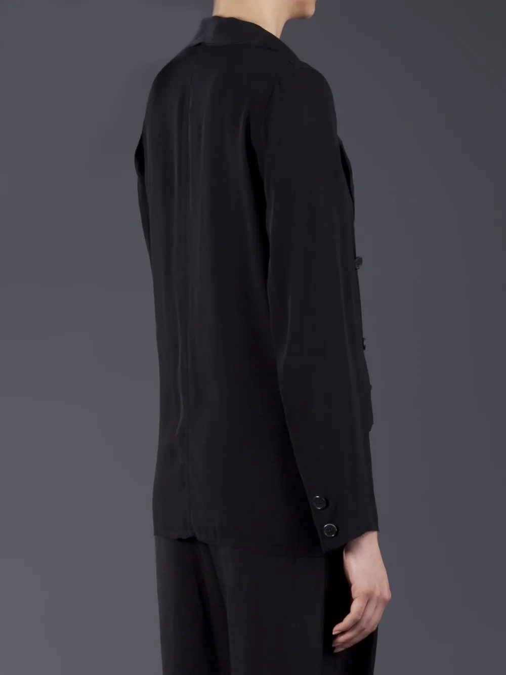 Lanvin Double breasted blazer Zwart