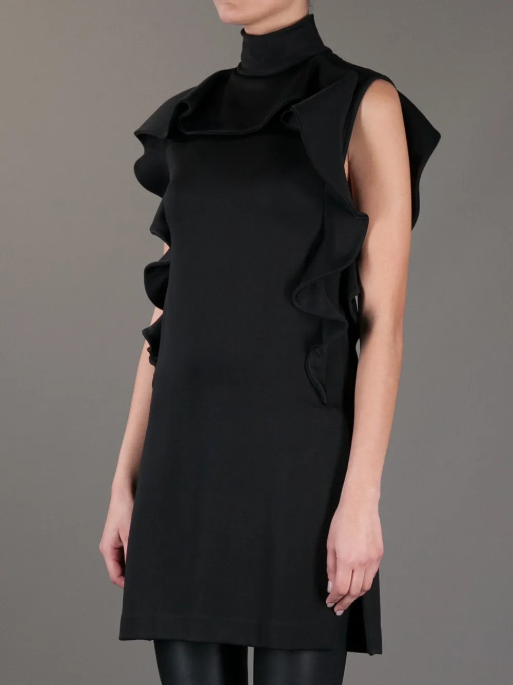  Givenchy Ruffe Tunic Cress - Negro 