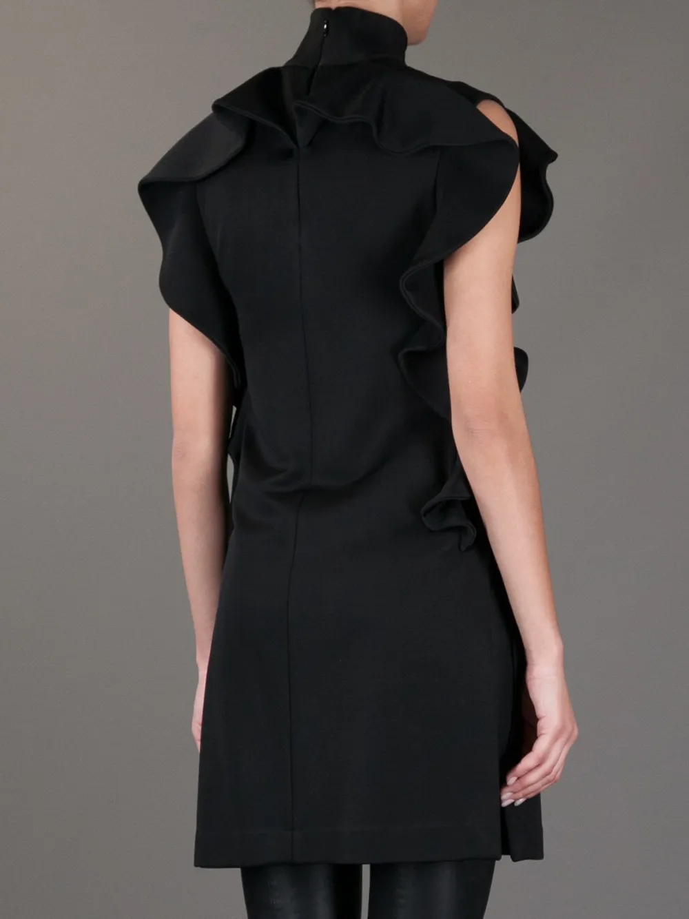 Givenchy ruffe tunic cress Zwart