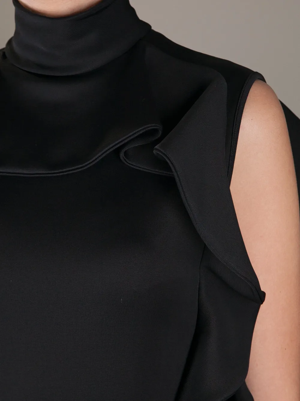 Givenchy ruffe tunic cress Zwart
