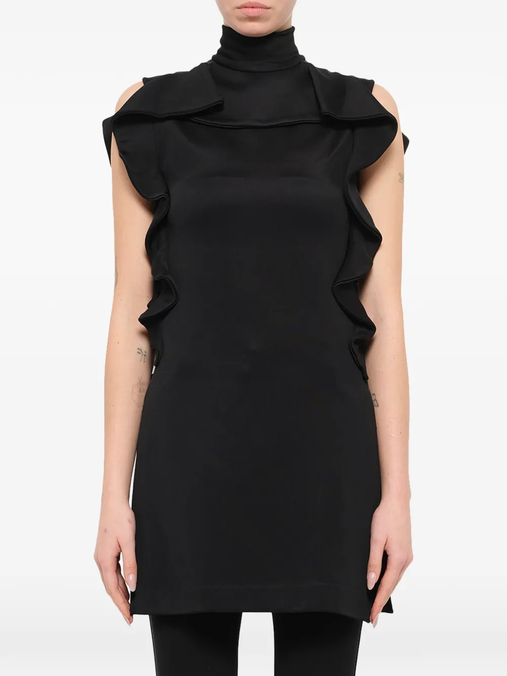 Givenchy ruffe tunic cress - Schwarz
