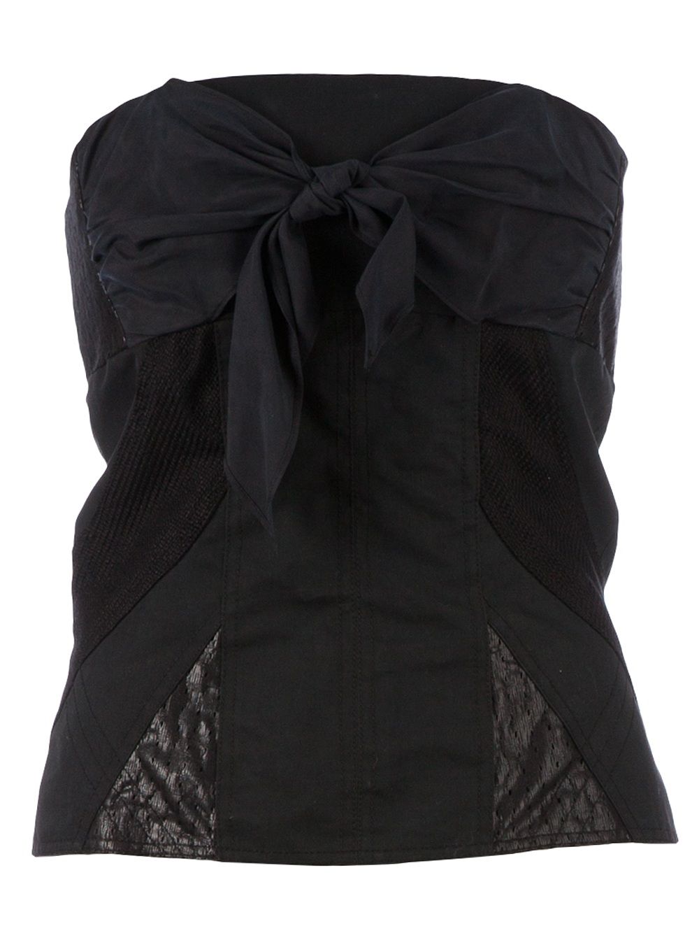 EDUN strapless top | Black | Image 1