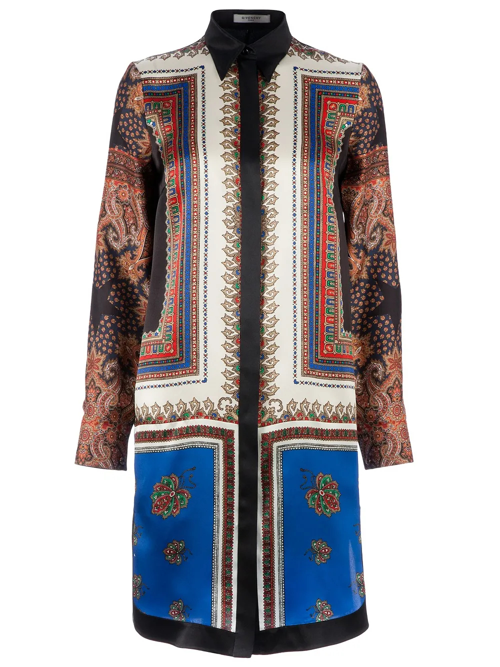 Givenchy robe imprimé foulard - Noir