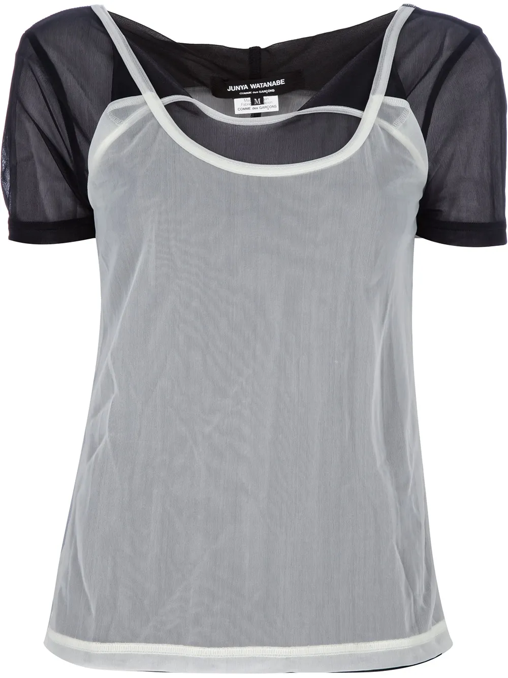 Junya Watanabe Layered Sheer T-shirt In Multi