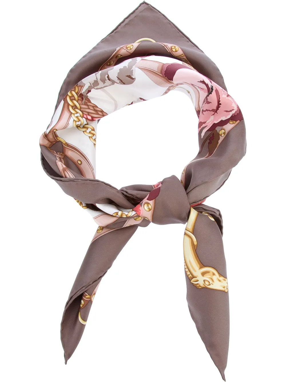 Gucci floral print scarf Bruin