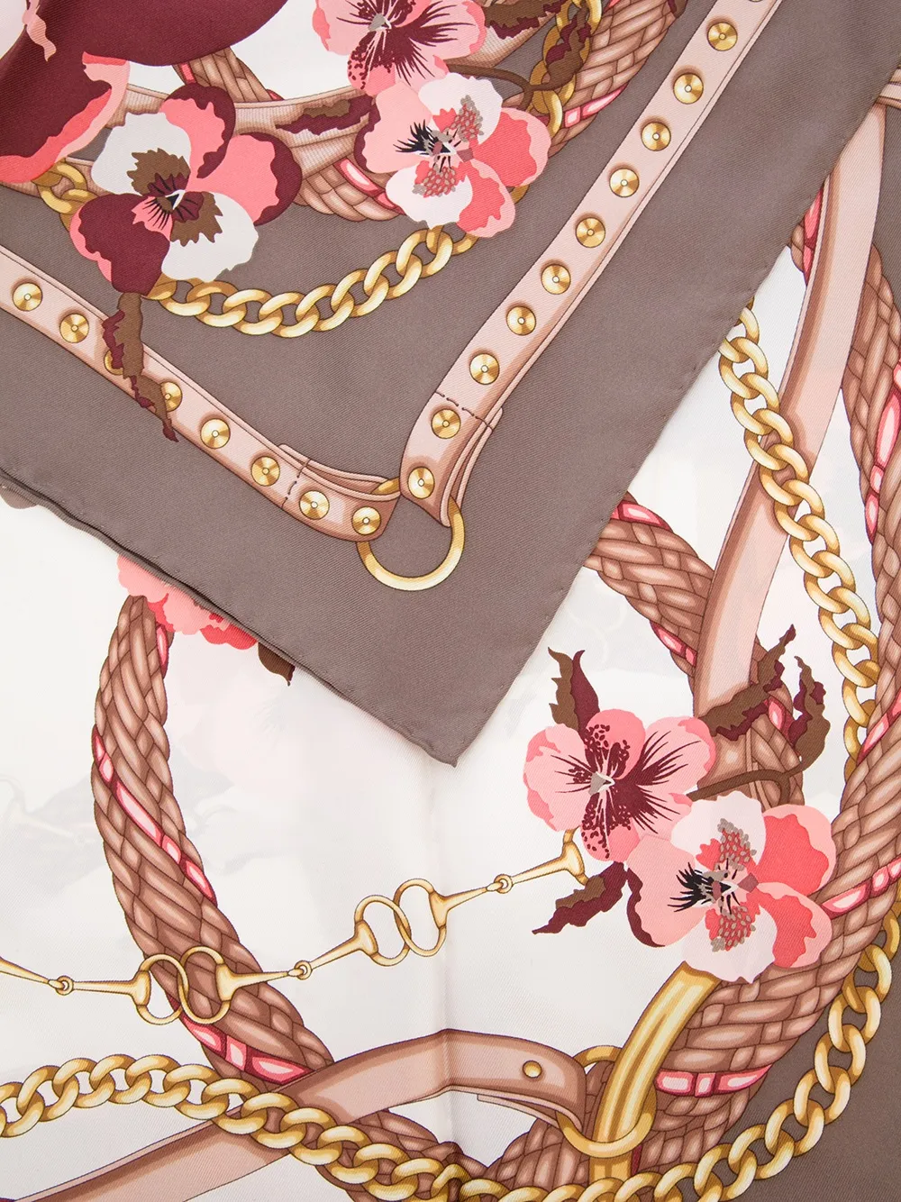 Gucci floral print scarf Bruin