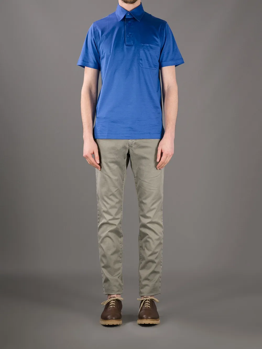 Incotex slim fit chino - Grijs