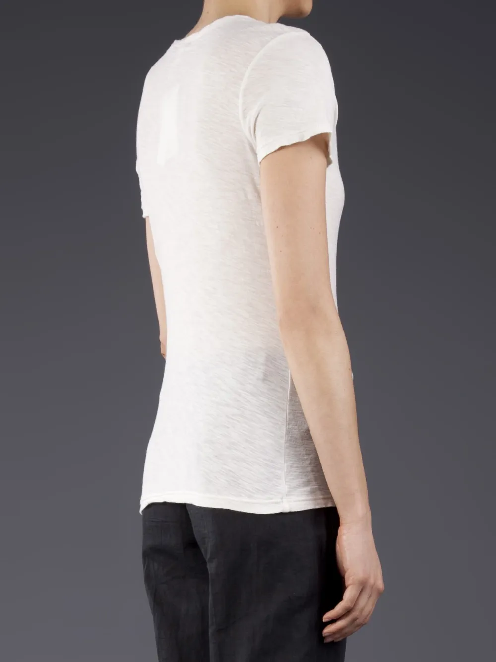 James Perse Casual v-neck t-shirt Wit