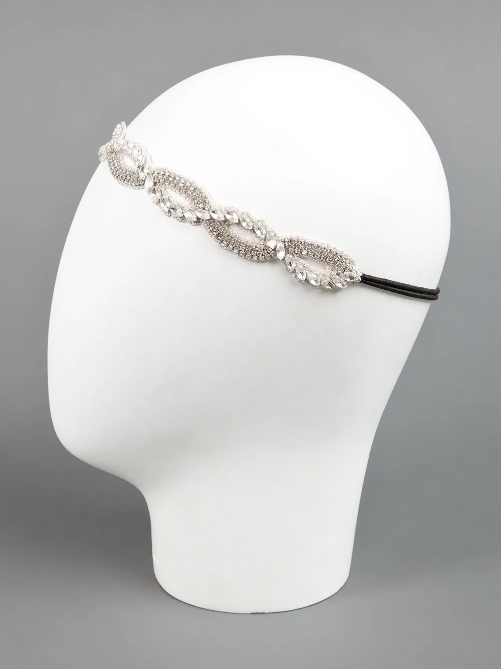Deepa Gurnani Diamanté Embellished Headband In White
