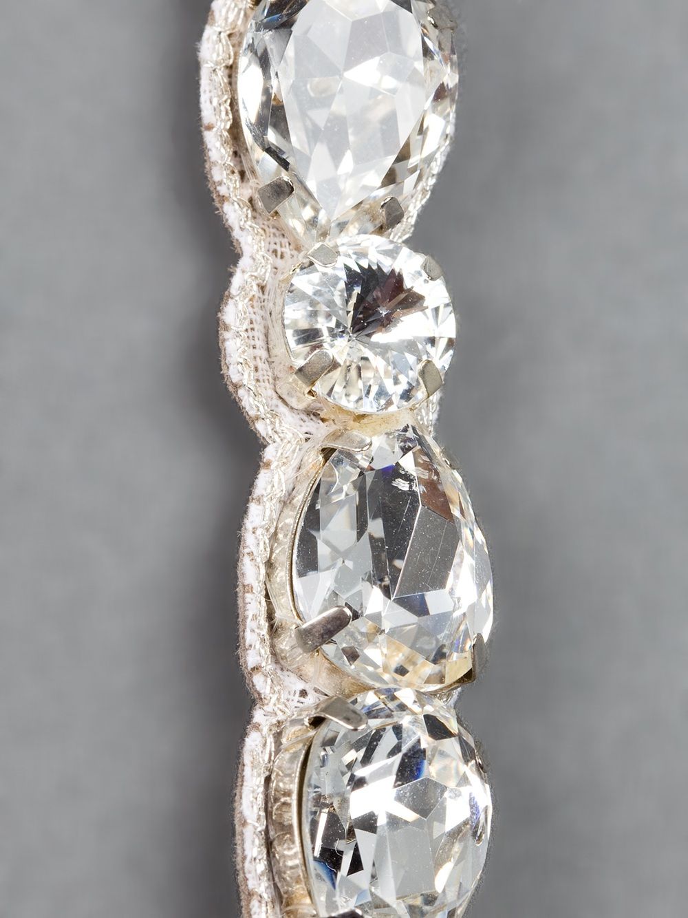 Deepa Gurnani Cut Crystal Headband In Metallic