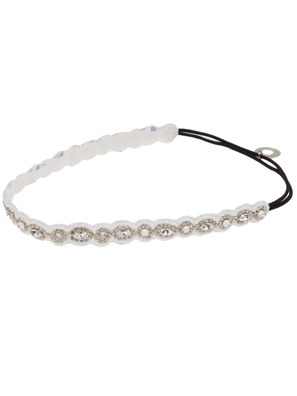 Deepa Gurnani diamanté embellished headband | White | Image 1