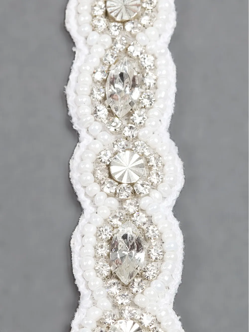 Deepa Gurnani Diamanté Embellished Headband In White