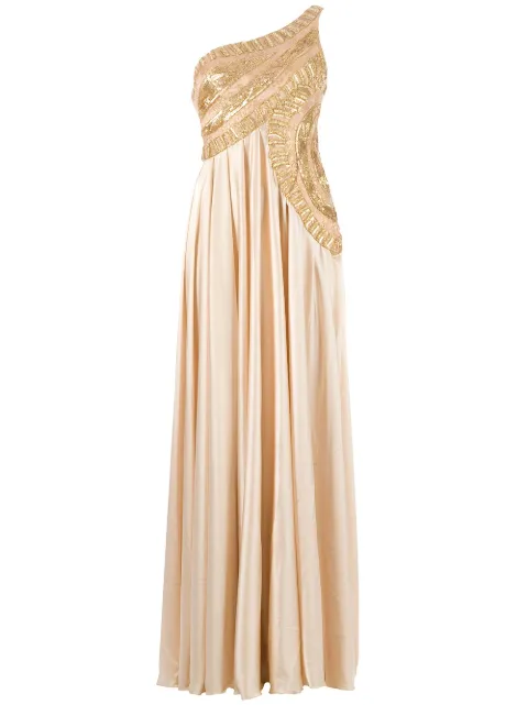 Georges Mak 'Ivana' one shoulder dress