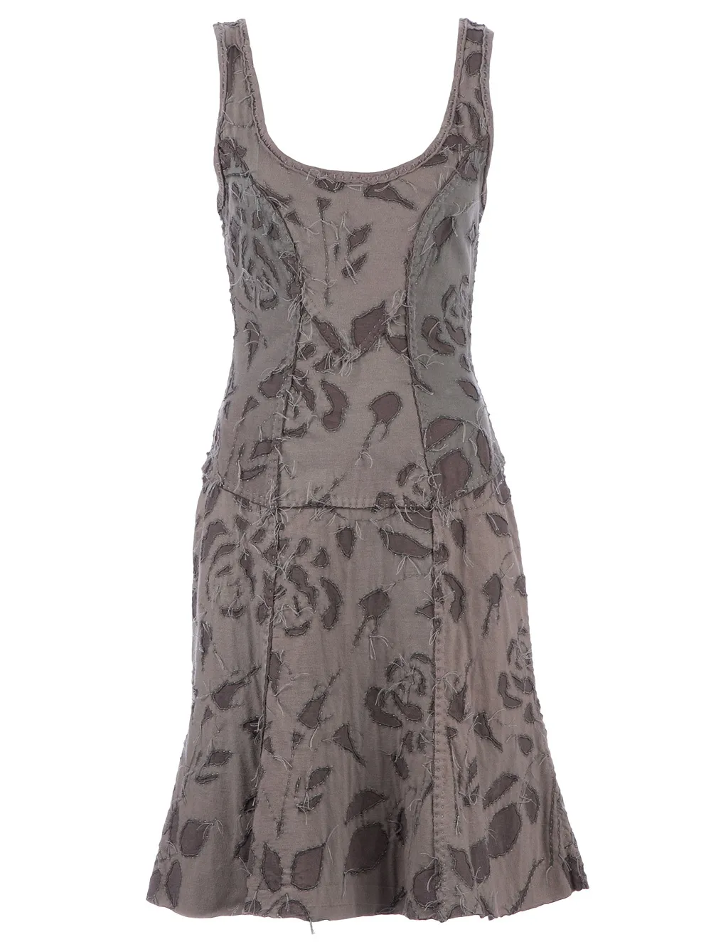 Projet Alabama floral stitch detail dress | Grey | Image 1