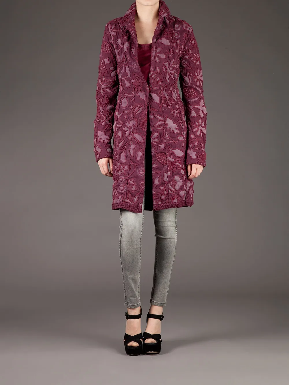Projet Alabama Patterned Coat In Pink