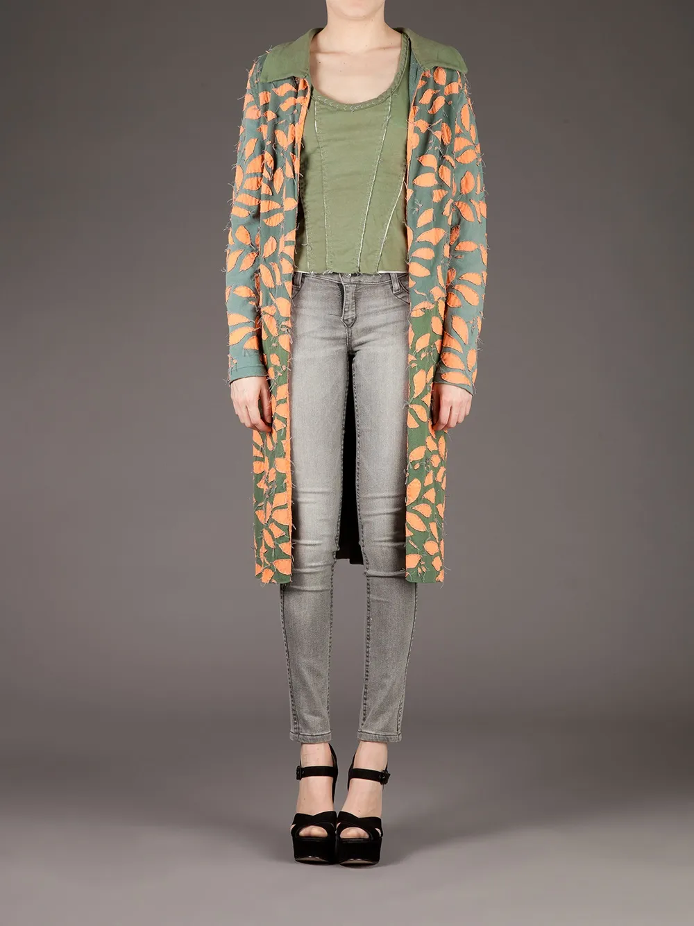 Projet Alabama leaf patterned coat | Single Breasted Coats | Image 2