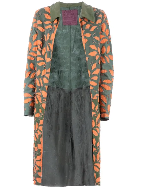 Projet Alabama leaf patterned coat