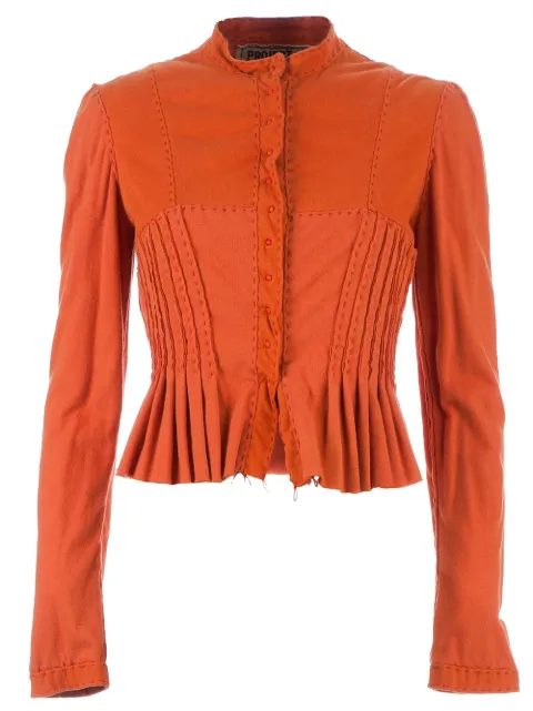 Projet Alabama pleated and cropped jacket