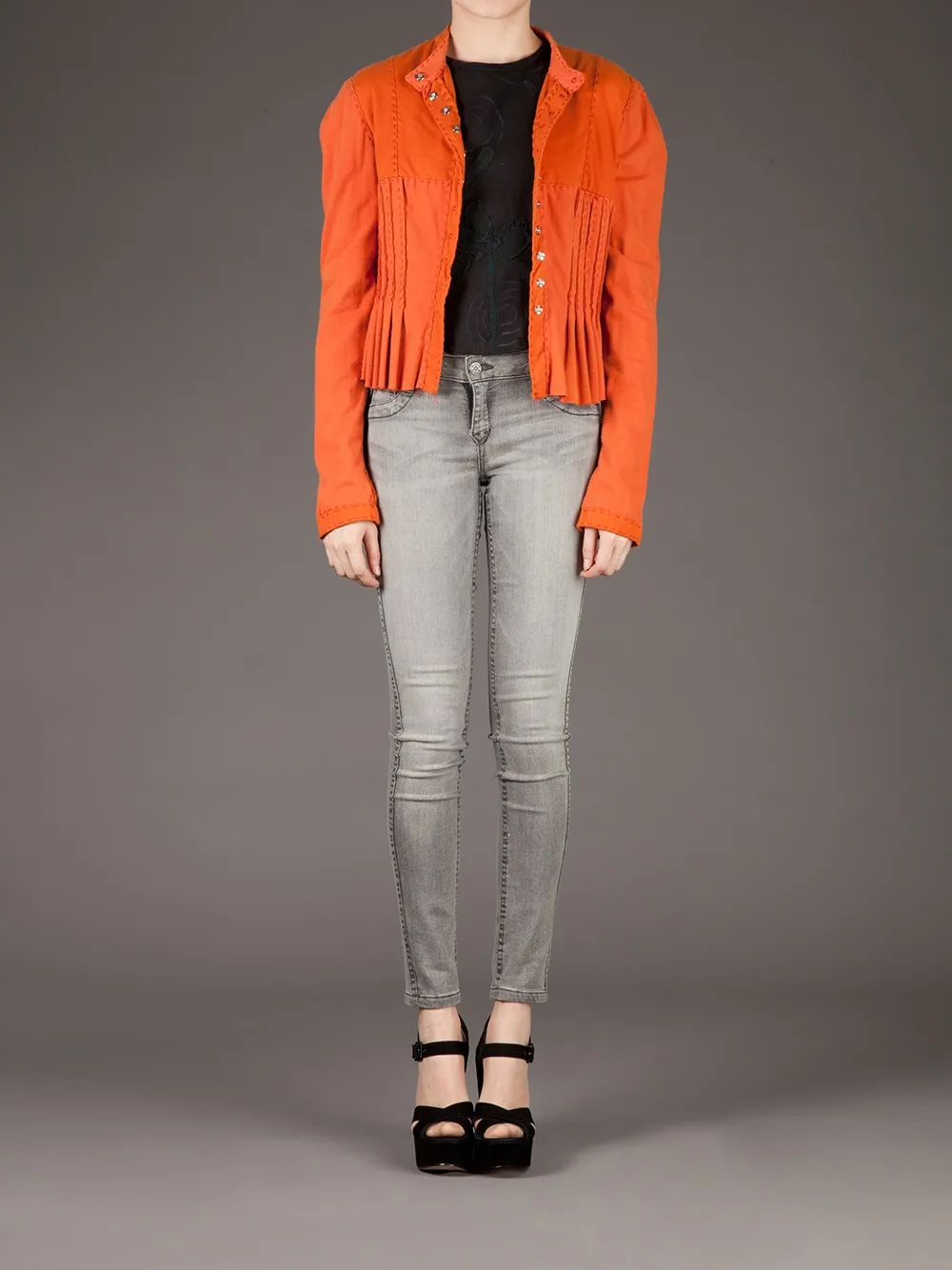 Projet Alabama pleated and cropped jacket | Cropped Jackets | Image 2