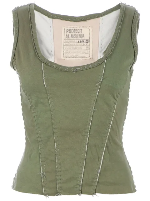 Projet Alabama stitch trim tank top