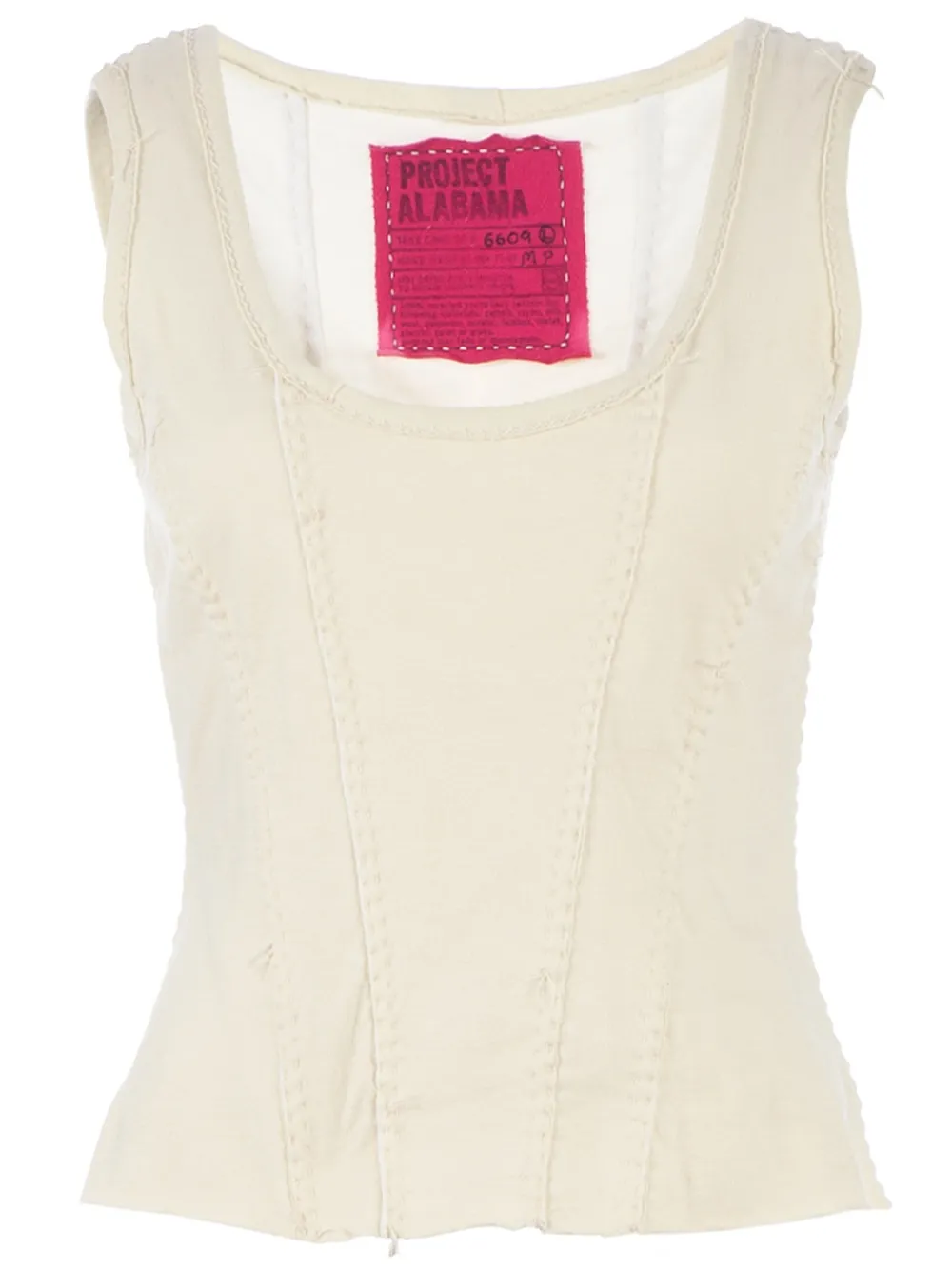 Projet Alabama scoop neck tank top | White | Image 1