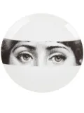 Fornasetti eyes round plate - Black