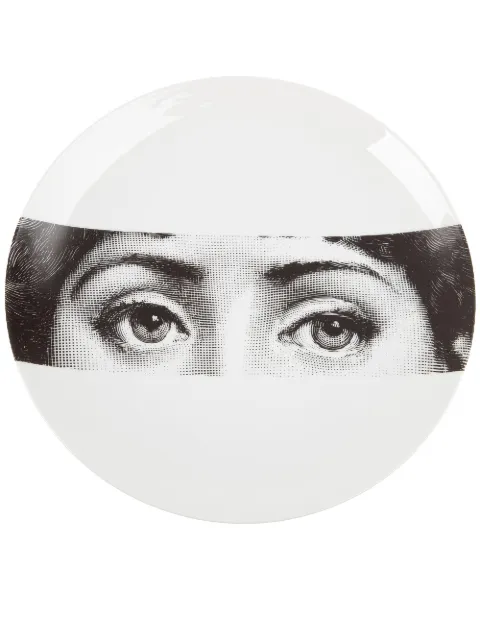 Fornasetti eyes round plate