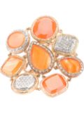 Pascia diamante opal ring - Metallic