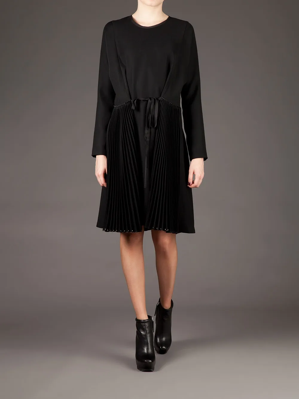 Sharon Wauchob Pleated Loose Fit Dress In Black