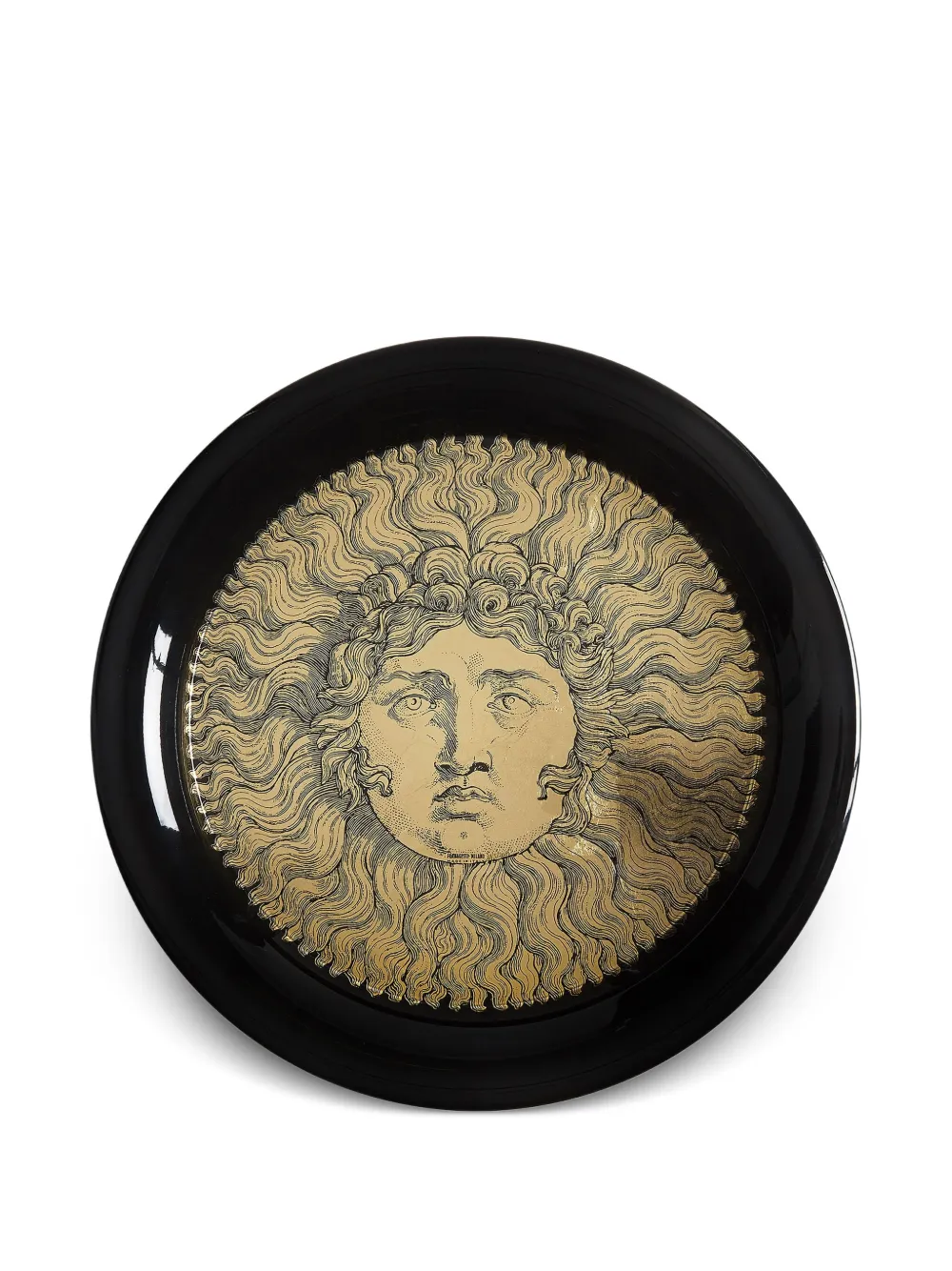 Fornasetti 'Sole Ricciuto' tray | Black | Image 1
