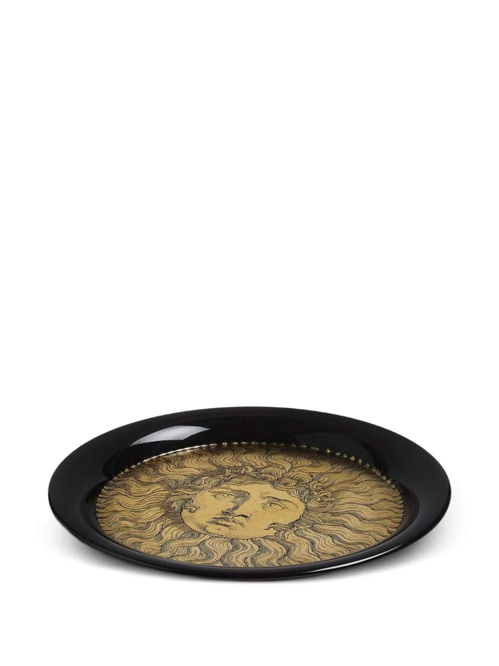 Fornasetti Plateau Rond sole Ricciuto - Noir 