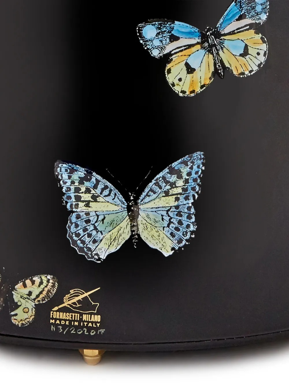  Fornasetti 'butterfly' Papierkorb   Schwarz 