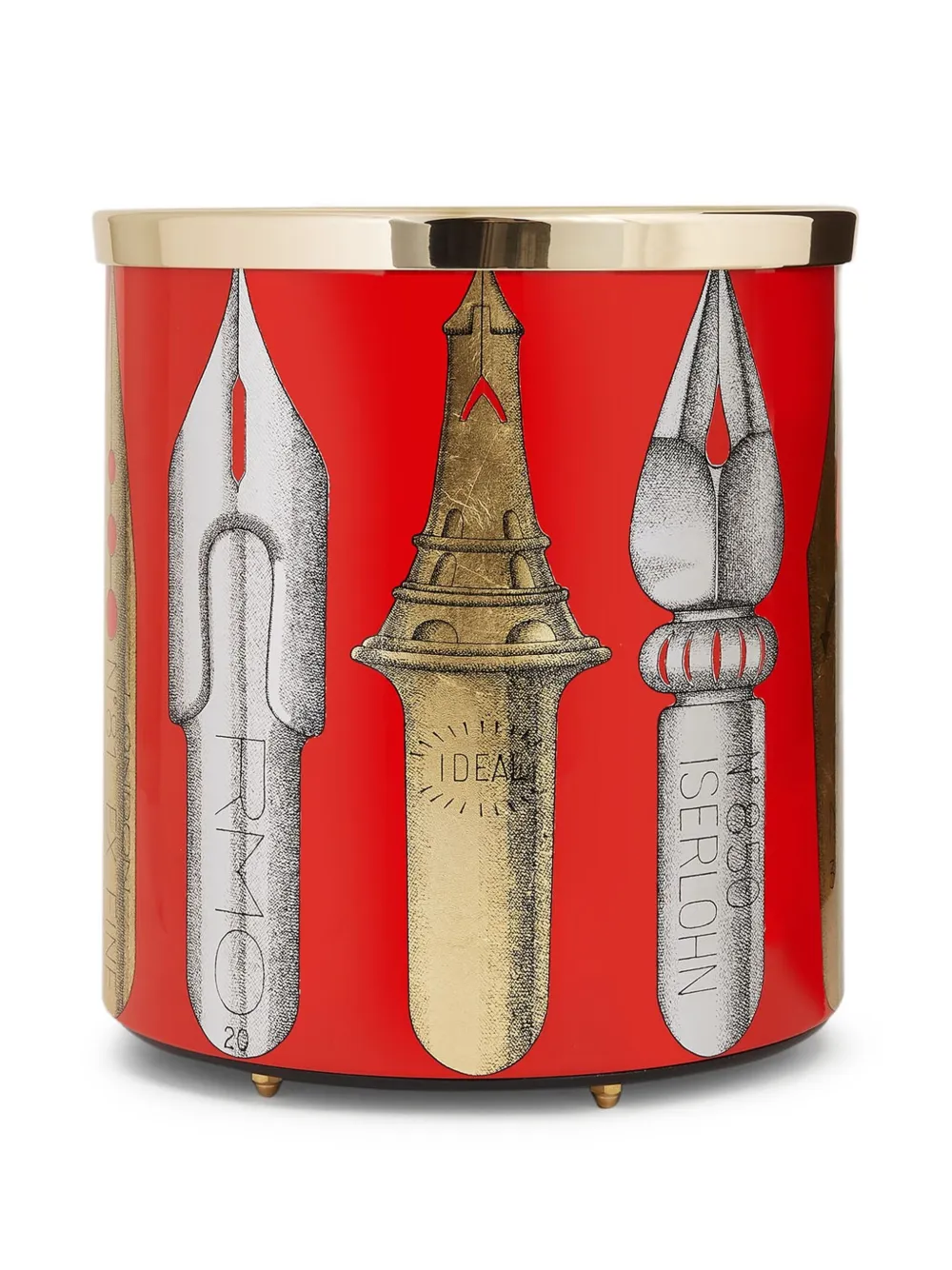  Fornasetti Pennini Paper Basket - Red 