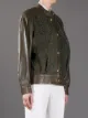 Céline Pre-Owned suede panel leather jacket