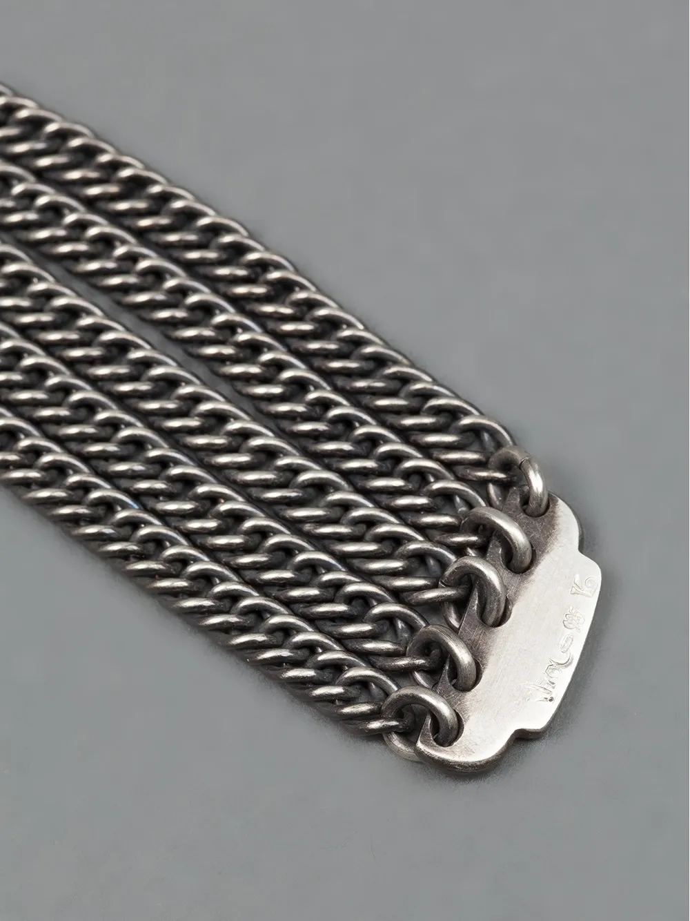WERKSTATT:MÜNCHEN chain link key ring SILVER