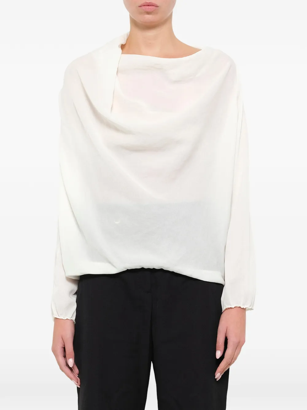Lanvin draped blouse - Bianco