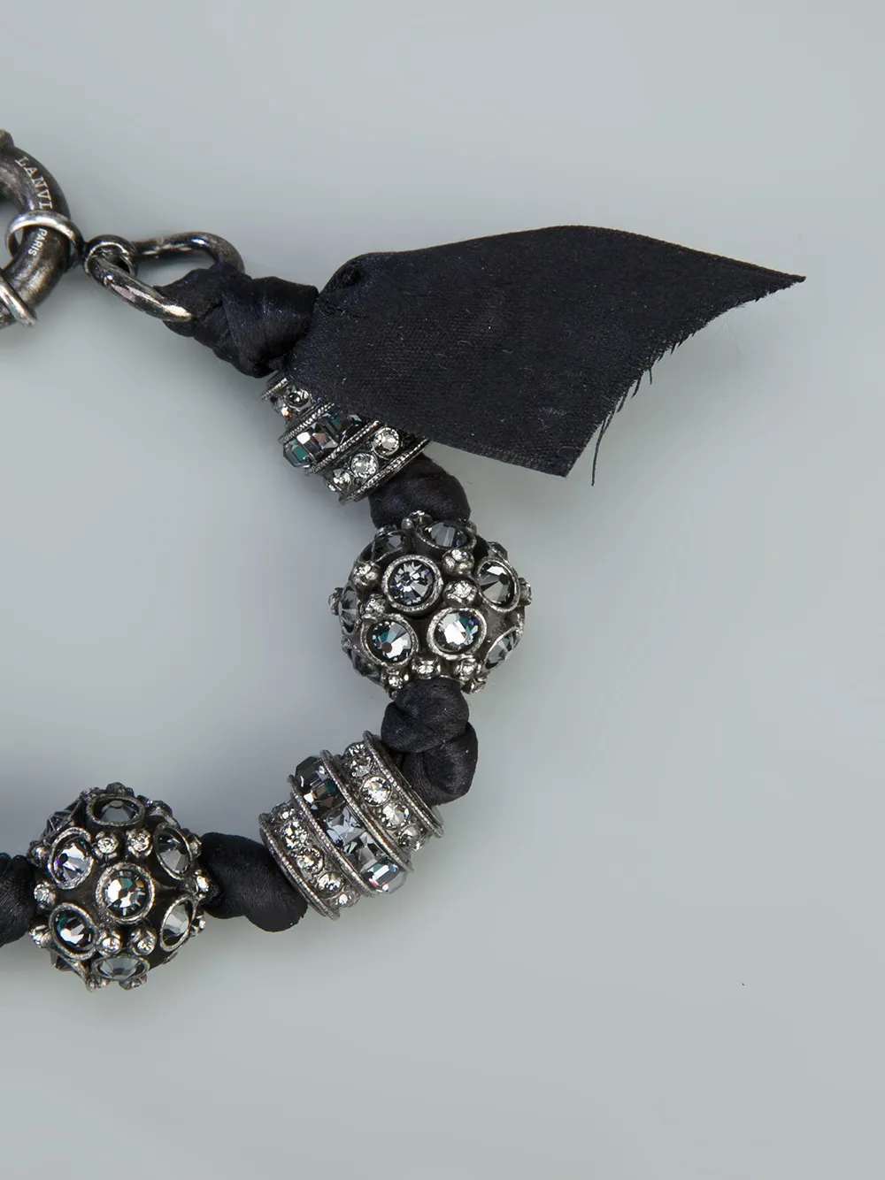 Lanvin Beaded Chunky Bracelet In Silver