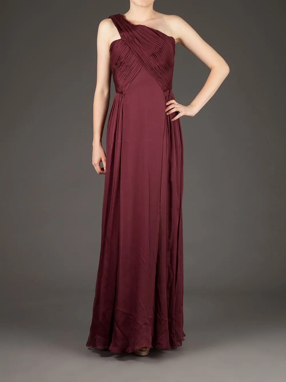 Matthew Williamson Off Shoulder Gown In Red