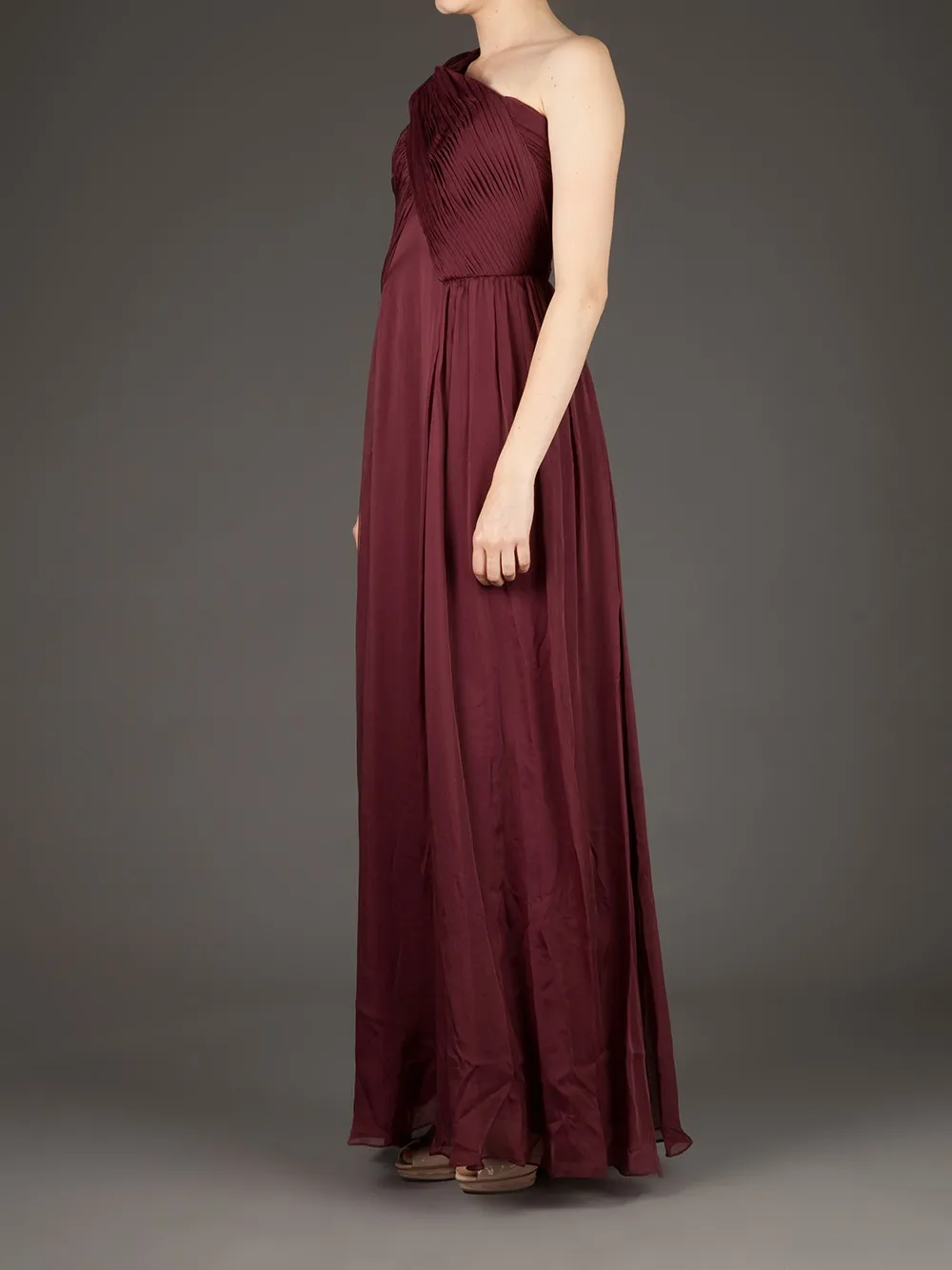 Matthew Williamson Off Shoulder Gown In Red
