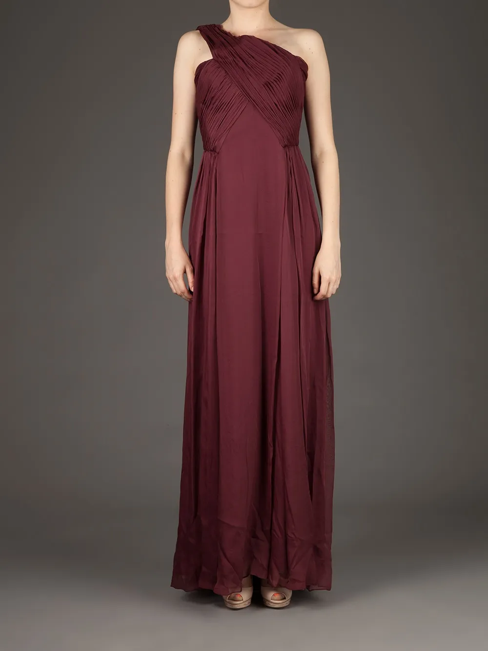 Matthew Williamson off shoulder gown - Roze
