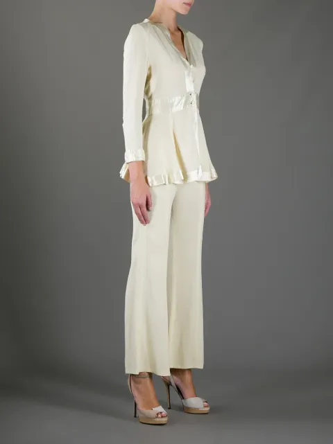 ladies crepe trouser suit