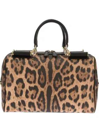 Dolce Gabbana Boston Leopard Print Bag Farfetch Dolce Gabbana Boston Leopard Print Bag
