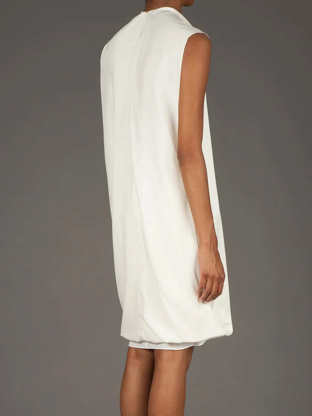 Maison Rabih Kayrouz pleated sleeveless dress ECRU
