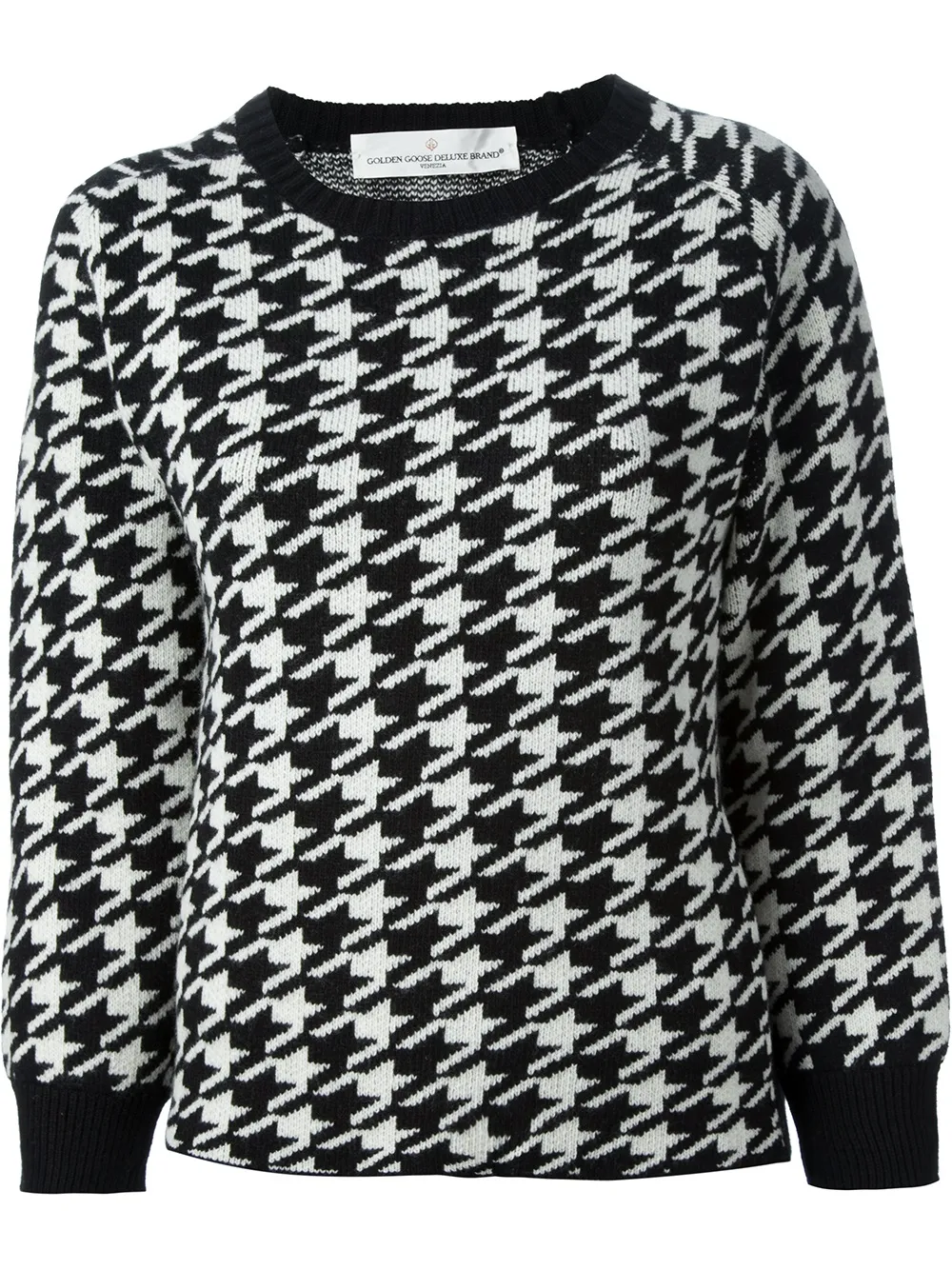 Golden Goose houndstooth print sweater - ブラック Golden Goose houndstooth print sweater - ブラック