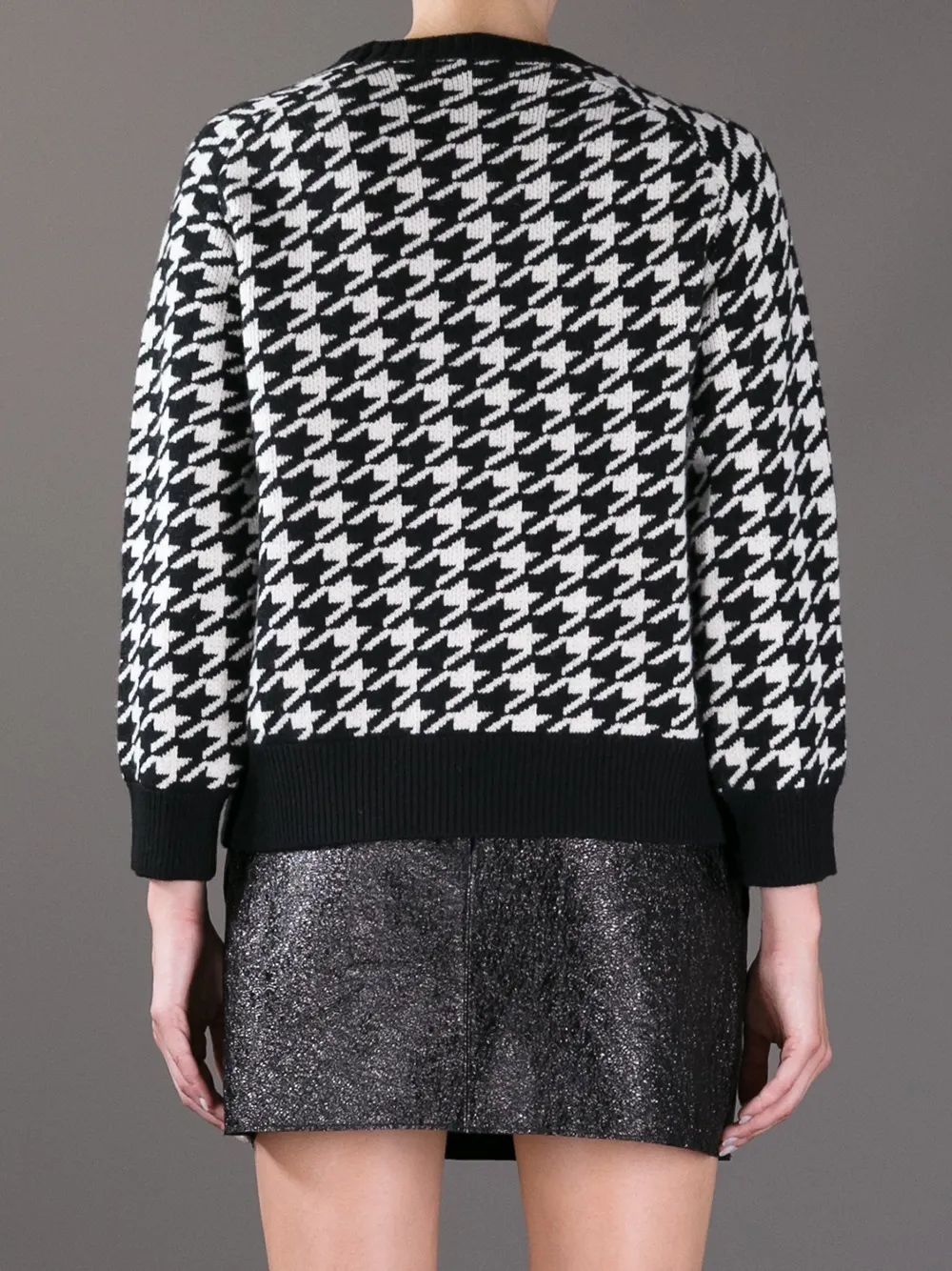 Golden Goose Houndstooth Print Sweater In Multi