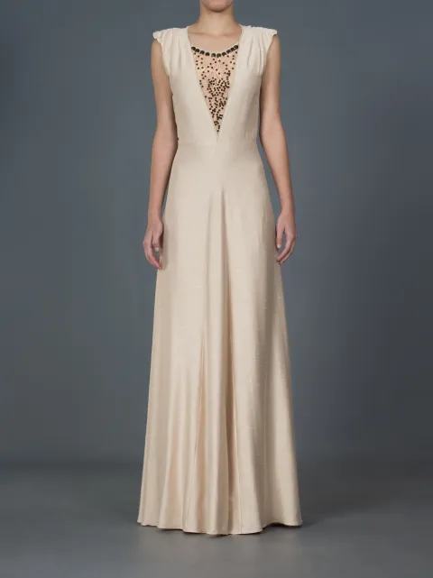 Emannuelle Junqueira Vestido Longo Nude Farfetch