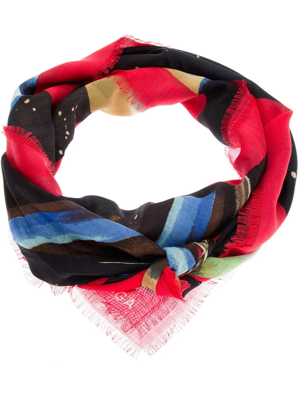 Balenciaga printed scarf - Rot